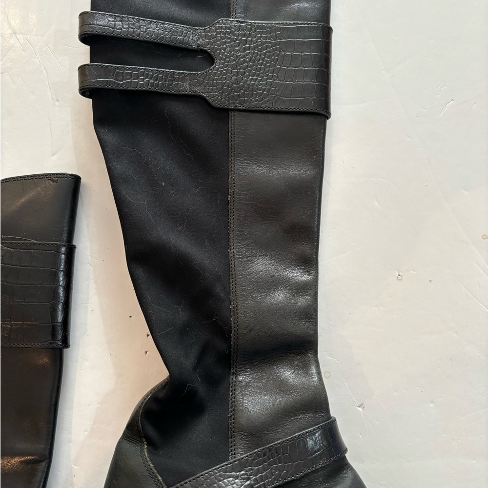 COLE HAAN Black Tall BOOTS 6.5B - Picture 10 of 16